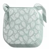 4 GALETTES 38X38CM MICROFIBRE IMPRIMEE DIVANY SAUGE