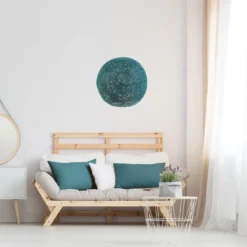 ABAT JOUR INTERIEUR BLEU PETROLE 30CM