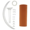 ABAT JOUR VELOURS BELINE TERRACOTTA D.40CM