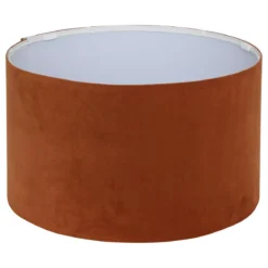 ABAT JOUR VELOURS BELINE TERRACOTTA D.40CM