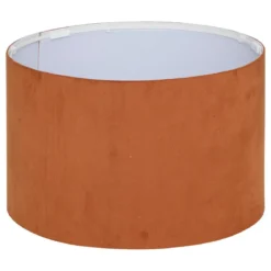 ABAT JOUR VELOURS BELINE TERRACOTTA D.30CM
