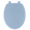 ABATTANT WC 18 POUCES ATTACHES PLASTIQUES BLEU CLAIR