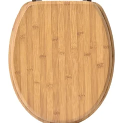 ABATTANT WC 18 POUCES ATTACHES ACIER INOXYDABLE BAMBOU