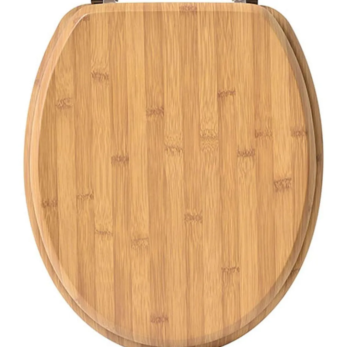ABATTANT WC 18 POUCES ATTACHES ACIER INOXYDABLE BAMBOU