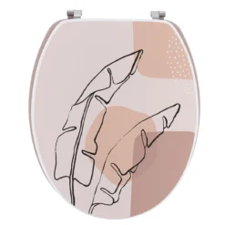 ABATTANT WC 18 POUCES ATTACHES ACIER INOXYDABLE PLUMA