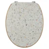 ABATTANT WC 18 POUCES COUVERCLE DESIGN TERRAZZO