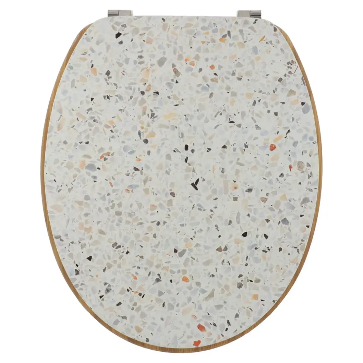 ABATTANT WC 18 POUCES COUVERCLE DESIGN TERRAZZO