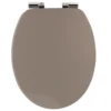 ABATTANT WC 18 POUCES UNI FREIN DE CHUTE TAUPE