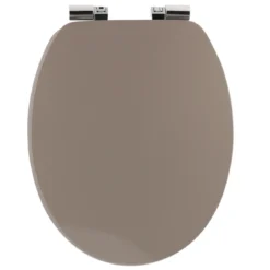 ABATTANT WC 18 POUCES UNI FREIN DE CHUTE TAUPE