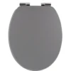ABATTANT WC 18 POUCES UNI FREIN DE CHUTE GRIS