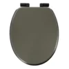 ABATTANT WC ASSISE NOIRE ATTACHES KAKI NOIR
