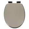ABATTANT WC ASSISE NOIRE ATTACHES FICELLE NOIR