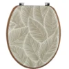 ABATTANT WC BOIS 18 POUCES ATTACHES ACIER ACACIA MIMETISME