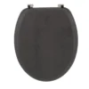 ABATTANT WC BOIS MOULE 18 POUCES ATTACHES ACIER FACON BETON