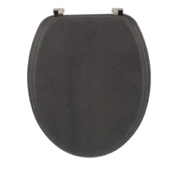 ABATTANT WC BOIS MOULE 18 POUCES ATTACHES ACIER FACON BETON