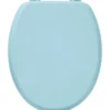 ABATTANT WC MDF 18 POUCES ATTACHES PLASTIQUES VERT D EAU