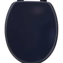 ABATTANT WC MDF 18 POUCES ATTACHES PLASTIQUES BLEU