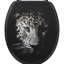 ABATTANT WC MDF 18 POUCES ATTACHES ACIER INOXYDABLE LEO