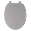 ABATTANT WC MDF 18 POUCES ATTACHES PLASTIQUES GRIS CLAIR