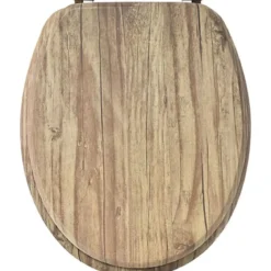ABATTANT WC MDF 18 POUCES ATTACHES ACIER INOXYDABLE 3 FACES