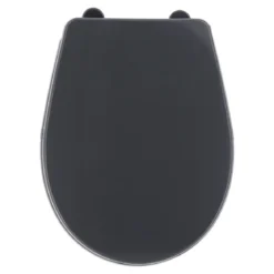 ABATTANT WC PLASTIQUE 18 POUCES ATTACHES PLASTIQUES GRIS