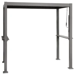 ABRI BARBECUE ALUMINIUM ACIER GRILY 1.6X2.4M
