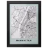 AFFICHE CADRE MANHATTAN D.18X24CM