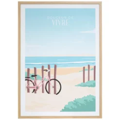 AFFICHE CADRE VELO CLAUDE D.50X70CM