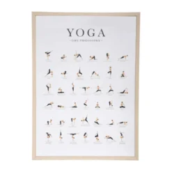 AFFICHE CADRE YOGA D.50X70CM