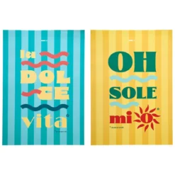 AFFICHE DECO X2 30X40CM DOLCE VITA