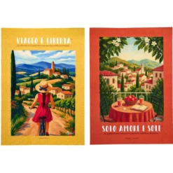 AFFICHE DECO X2 50X70CM DOLCE VITA