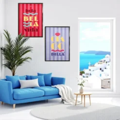 AFFICHE DECO X2 50X70CM DOLCE VITA