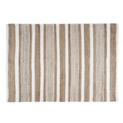 ALDABRA TAPIS 60X90CM BLANC JUTE