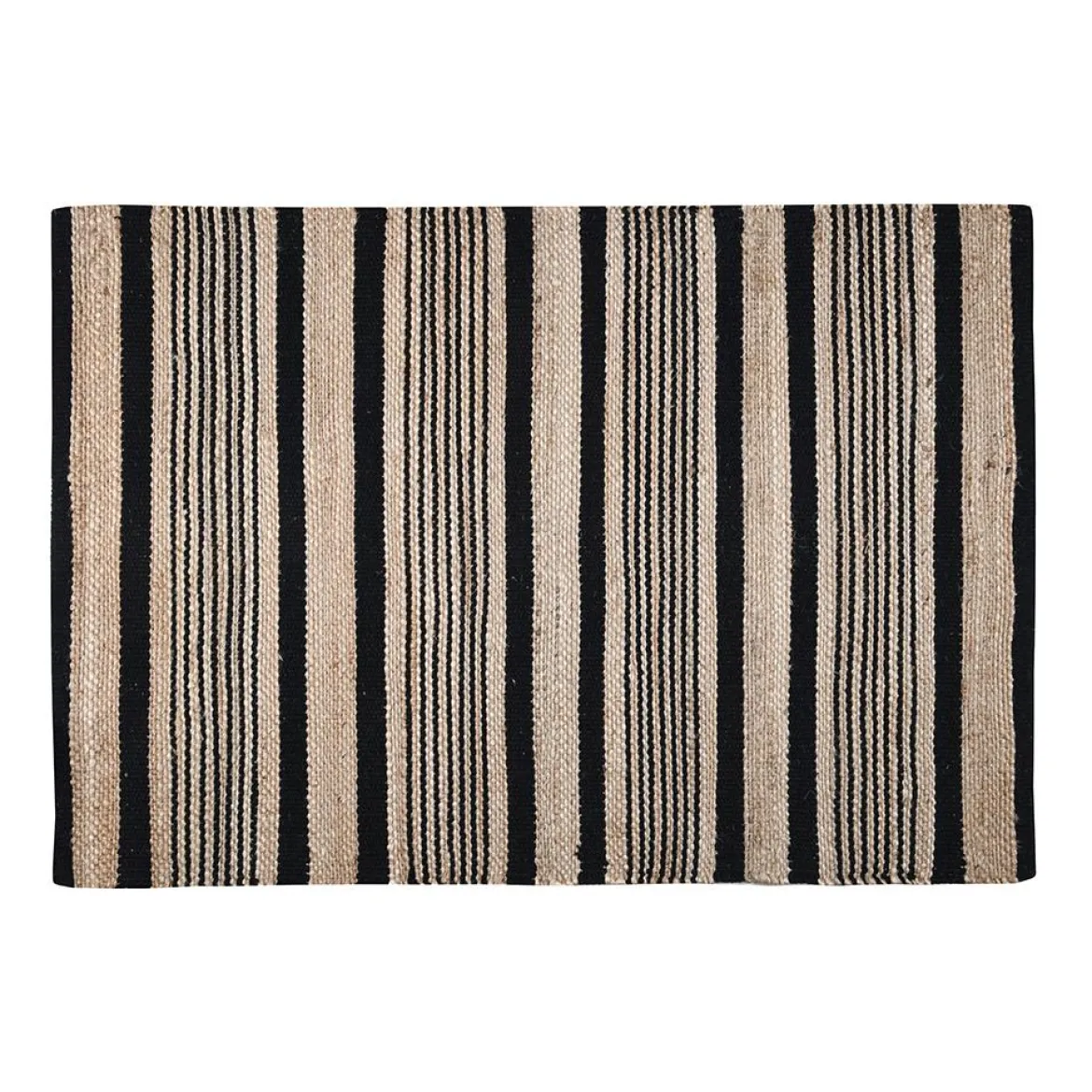 ALDABRA TAPIS 60X90CM NOIR JUTE