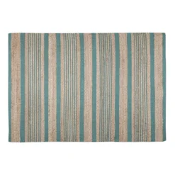 ALDABRA TAPIS 60X90CM PETROLE JUTE