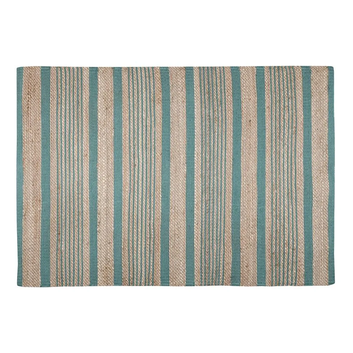 ALDABRA TAPIS 60X90CM PETROLE JUTE