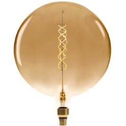 AMPOULE LED GLOBE AMBREE FILAMENT TORSADE E27