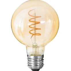 AMPOULE LED TORSADEE AMBRE G95 4W