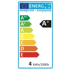 AMPOULE LED TORSADEE AMBRE G125 4W