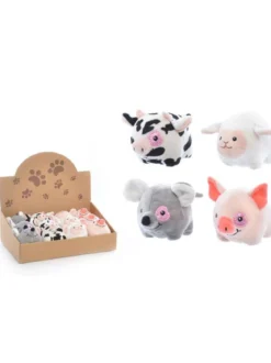 ANIMAUX DE LA FERME ROND COEUR 12CM