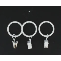 ANNEAU A PINCE D20 X8   BLANC OR
