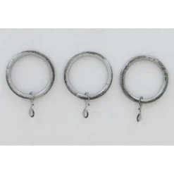 ANNEAUX D20 X8 ARGENT NOIR