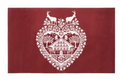 ANSEL TAPIS 45X75CM ROUGE
