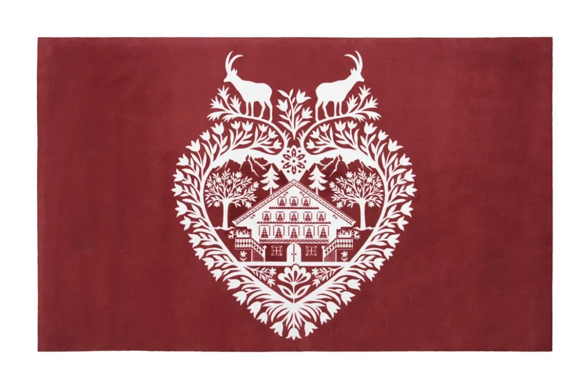 ANSEL TAPIS 45X75CM ROUGE