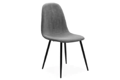 ANYA CHAISE GRIS ET PIEDS NOIR