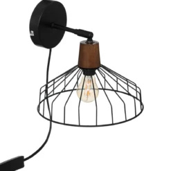 APPLIQUE METAL CAFE BORDELAIS NOIR D.23CM