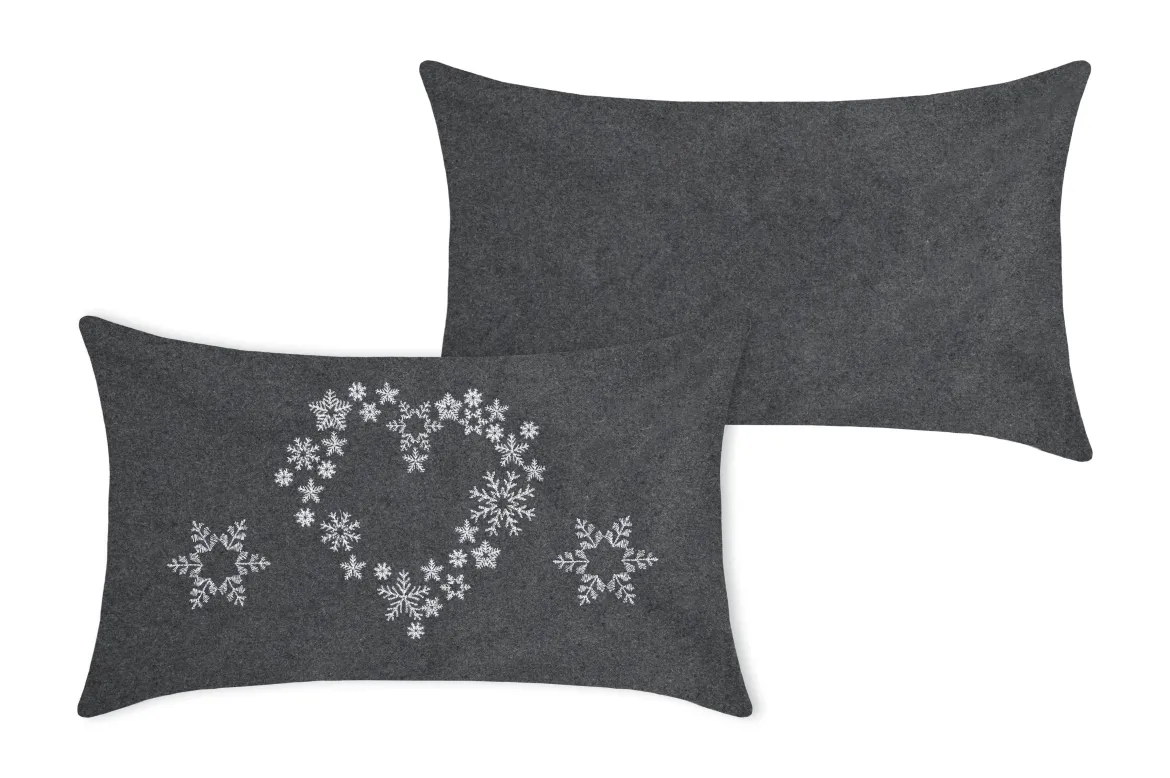 ARLY COUSSIN 30X50CM GRIS LAINE