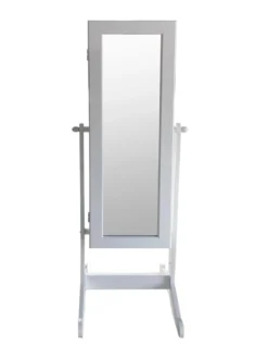 ARMOIRE BIJOUX BLANC 42X34X119CM