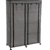 ARMOIRE SUR ROULETTES 1 PENDERIE 5 ETAGERES