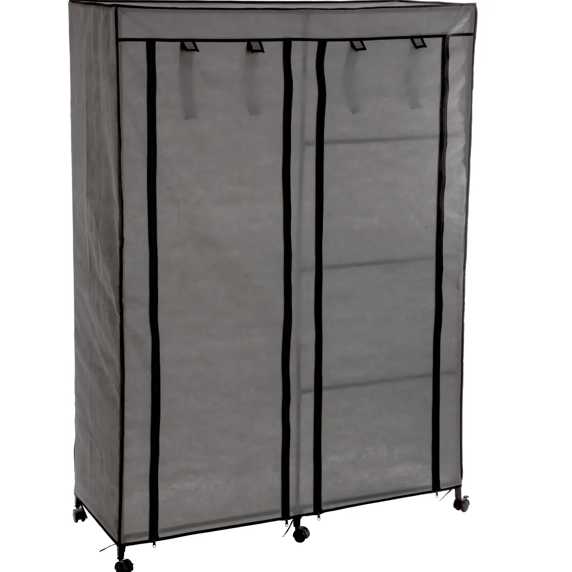 ARMOIRE SUR ROULETTES 1 PENDERIE 5 ETAGERES